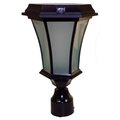 Splashofflash Solar Black Outdoor LED Warm White Coach Light - Fitter Pole Mount SP2652595